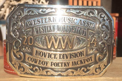 Western Music Assoication Cowboy Poetry Jackpot Novice Class award